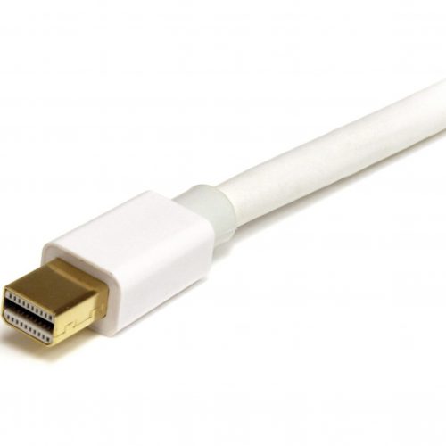 Startech .com 3ft (1m) Mini DisplayPort Cable, 4K x2K Ultra HD Video, Mini DisplayPort 1.2 Cable, Mini DP Cable for Monitor, White mDP Cord3…. MDPMM1MW