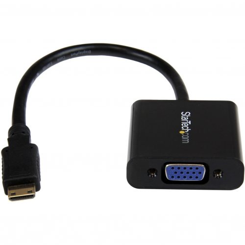 Startech .com Mini HDMI® to VGA Adapter Converter for Digital Still Camera / Video Camera1920x1080Connect a Mini HDMI equipped Digit… MNHD2VGAE2