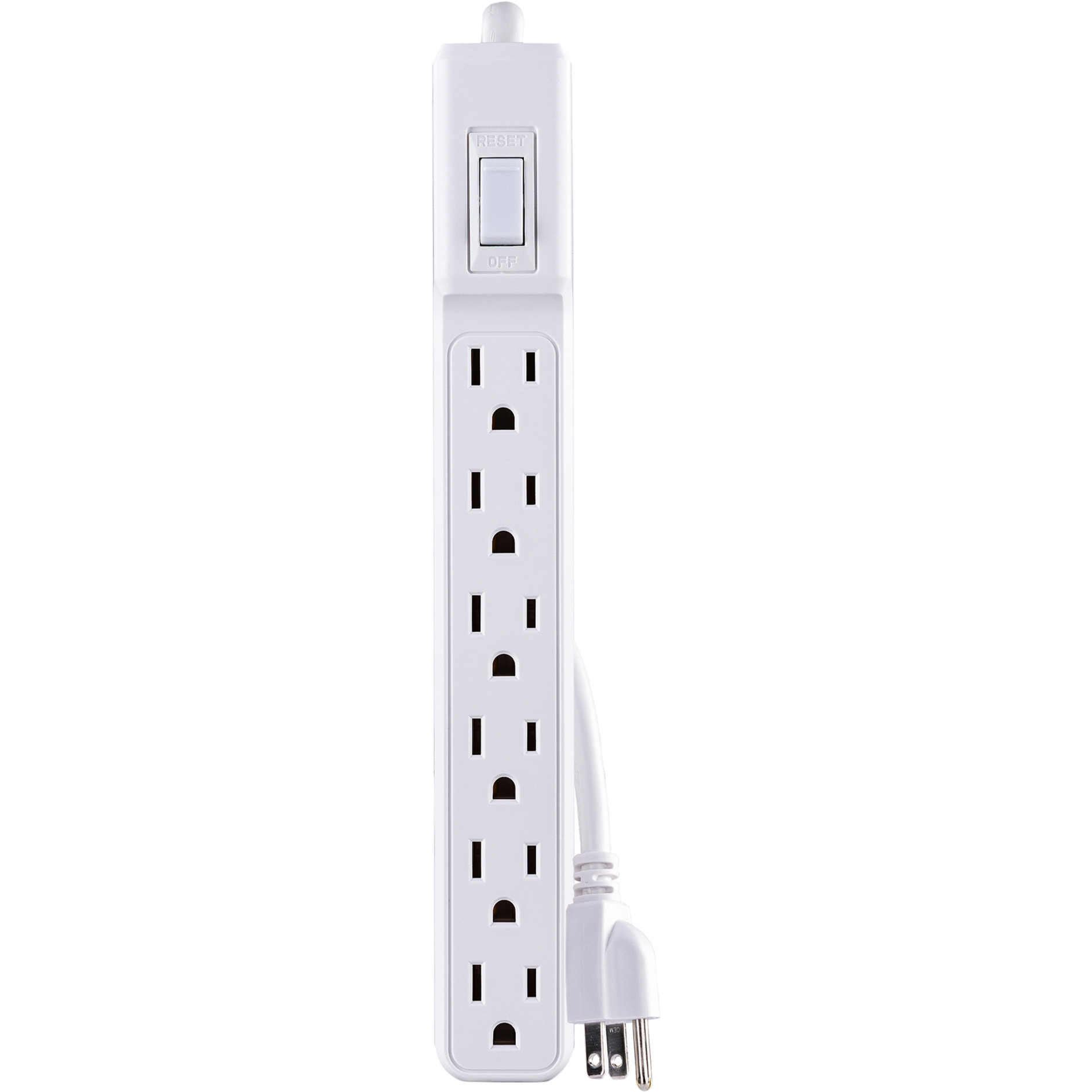 Cyber Power MP1044NN Multipack(2) 6-Outlet  Strips, White, 2ft Cord,  Limited Warranty MP1044NN