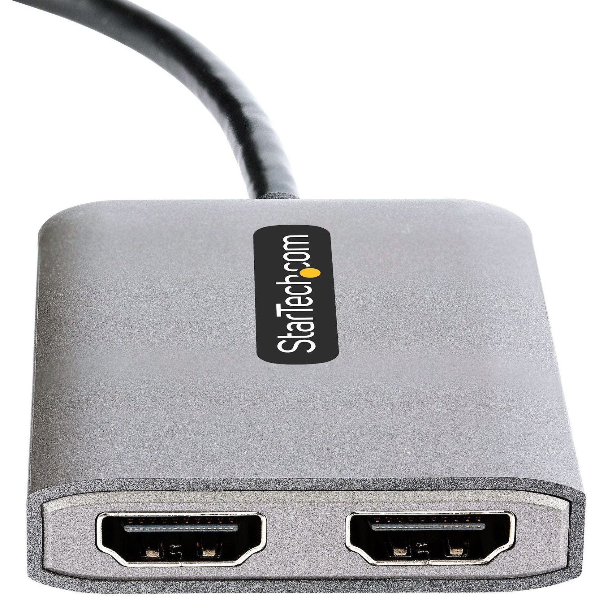 StarTech.com USB C to HDMI Adapter 4K 2 Port MST Hub Thunderbolt 3