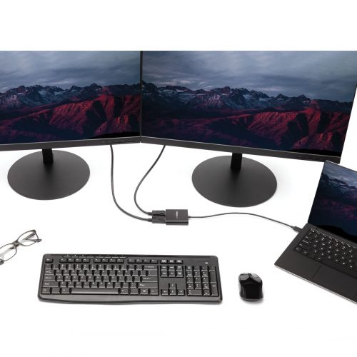 Startech .com 2-Port Multi Monitor AdapterUSB-C to DisplayPort 1.2 Video SplitterUSB-C to Dual DP MST HubTB3 CompatibleWindows -… MSTCDP122DP