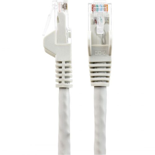 Startech .com 4.6m(15ft) CAT6 Ethernet Cable, LSZH (Low Smoke Zero Halogen) 10 GbE Snagless 100W PoE UTP RJ45 Gray Network Patch Cord, ETL -… N6LPATCH15GR