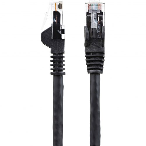 Startech .com 6in (15cm) CAT6 Ethernet Cable, LSZH (Low Smoke Zero Halogen) 10 GbE Snagless 100W PoE UTP RJ45 Black Network Patch Cord, ETL… N6LPATCH6INBK