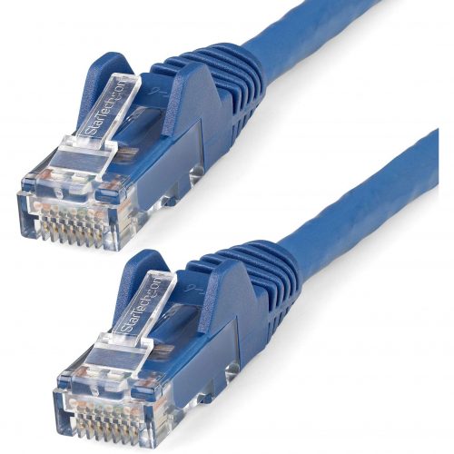 Startech .com 7ft (2m) CAT6 Ethernet Cable, LSZH (Low Smoke Zero Halogen) 10 GbE Snagless 100W PoE UTP RJ45 Blue Network Patch Cord, ETL7f… N6LPATCH7BL
