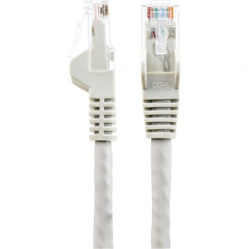 Startech .com 7ft (2m) CAT6 Ethernet Cable, LSZH (Low Smoke Zero Halogen) 10 GbE Snagless 100W PoE UTP RJ45 Gray Network Patch Cord, ETL7… N6LPATCH7GR