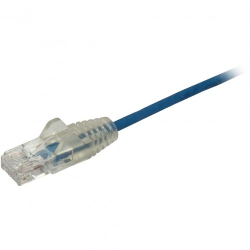 Startech .com 6 ft CAT6 CableSlim CAT6 Patch CordBlueSnagless RJ45 ConnectorsGigabit Ethernet Cable28 AWGLSZH (N6PAT6BLS)S… N6PAT6BLS