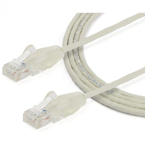 Startech .com 6 ft CAT6 CableSlim CAT6 Patch CordGraySnagless RJ45 ConnectorsGigabit Ethernet Cable28 AWGLSZH (N6PAT6GRS)S… N6PAT6GRS