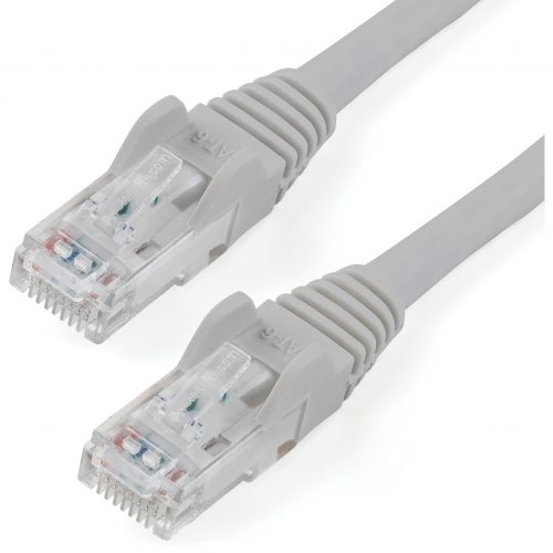 Startech .com 100ft CAT6 Ethernet CableGray Snagless Gigabit100W PoE UTP 650MHz Category 6 Patch Cord UL Certified Wiring/TIA100ft… N6PATCH100GR