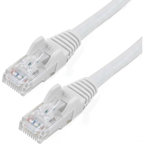 Startech .com 100ft CAT6 Ethernet CableWhite Snagless Gigabit100W PoE UTP 650MHz Category 6 Patch Cord UL Certified Wiring/TIA100ft… N6PATCH100WH
