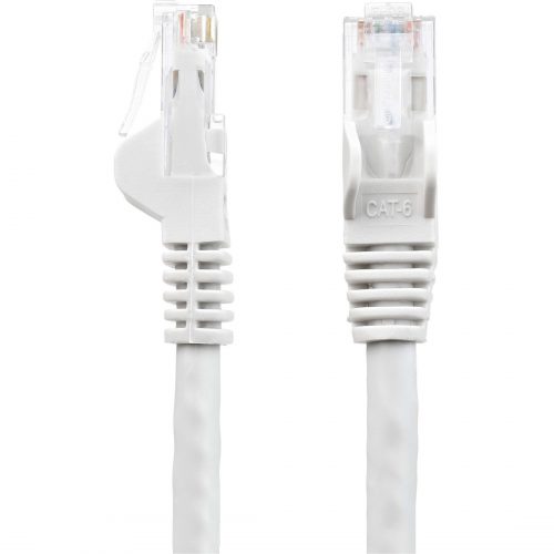 Startech .com 100ft CAT6 Ethernet CableWhite Snagless Gigabit100W PoE UTP 650MHz Category 6 Patch Cord UL Certified Wiring/TIA100ft… N6PATCH100WH