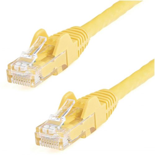 Startech .com 100ft CAT6 Ethernet CableYellow Snagless Gigabit 100W PoE UTP 650MHz Category 6 Patch Cord UL Certified Wiring/TIA100ft… N6PATCH100YL