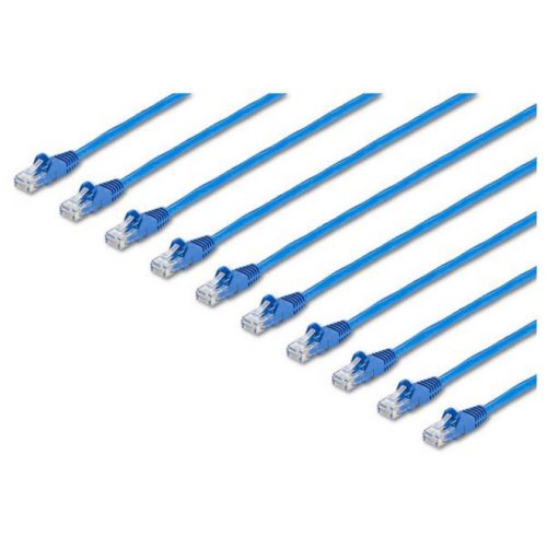 Startech .com 10 ft. CAT6 Cable10 PackBlueCAT6 Patch CableSnagless RJ45 ConnectorsCategory 6 Cable24 AWG (N6PATCH10BL10PK)… N6PATCH10BL10PK
