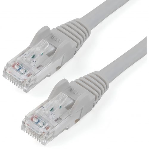 Startech .com 10ft CAT6 Ethernet CableGray Snagless Gigabit100W PoE UTP 650MHz Category 6 Patch Cord UL Certified Wiring/TIA10ft Gra… N6PATCH10GR