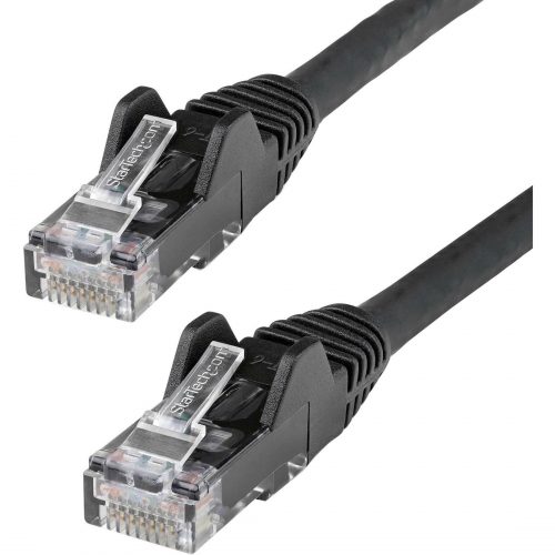 Startech .com 125ft CAT6 Ethernet CableBlack Snagless Gigabit100W PoE UTP 650MHz Category 6 Patch Cord UL Certified Wiring/TIA125ft… N6PATCH125BK