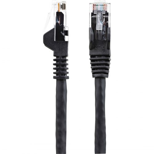 Startech .com 125ft CAT6 Ethernet CableBlack Snagless Gigabit100W PoE UTP 650MHz Category 6 Patch Cord UL Certified Wiring/TIA125ft… N6PATCH125BK