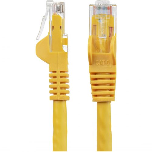 Startech .com 12ft CAT6 Ethernet CableYellow Snagless Gigabit100W PoE UTP 650MHz Category 6 Patch Cord UL Certified Wiring/TIA12ft Y… N6PATCH12YL