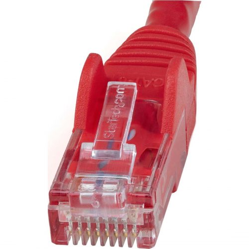 Startech .com 15ft CAT6 Ethernet CableRed Snagless Gigabit100W PoE UTP 650MHz Category 6 Patch Cord UL Certified Wiring/TIA15ft Red… N6PATCH15RD