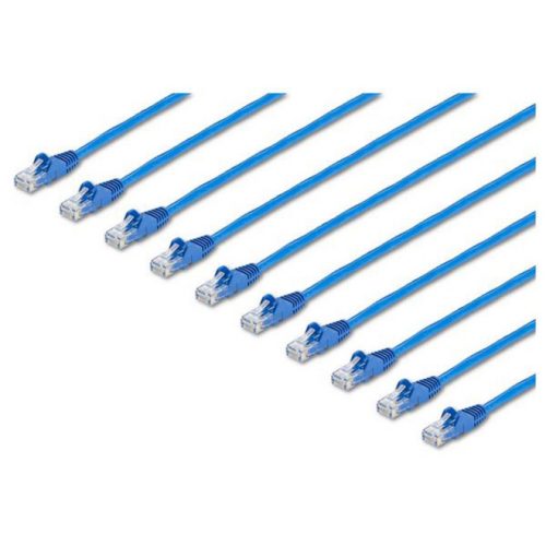 Startech .com 1 ft. CAT6 Cable10 PackBlueCAT6 Patch CableSnagless RJ45 ConnectorsCategory 6 Cable24 AWG (N6PATCH1BL10PK) -… N6PATCH1BL10PK