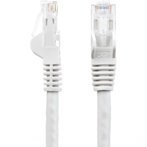 Startech .com 25ft CAT6 Ethernet CableWhite Snagless Gigabit100W PoE UTP 650MHz Category 6 Patch Cord UL Certified Wiring/TIA25ft Wh… N6PATCH25WH