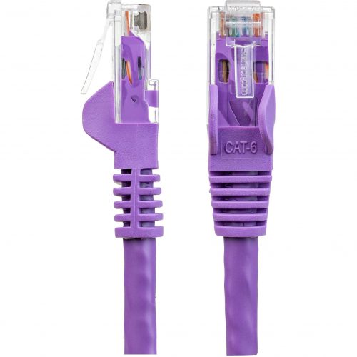 Startech .com 3ft CAT6 Ethernet CablePurple Snagless Gigabit100W PoE UTP 650MHz Category 6 Patch Cord UL Certified Wiring/TIA3ft Purp… N6PATCH3PL