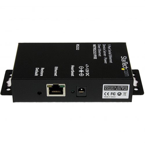 Startech .com .com Serial Ethernet device server1 portpower over EthernetPoEConnect to, configure and remotely manage an… NETRS2321POE