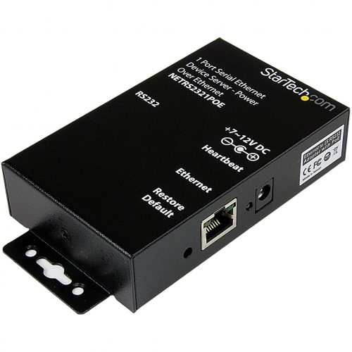 Startech .com .com Serial Ethernet device server1 portpower over EthernetPoEConnect to, configure and remotely manage an… NETRS2321POE