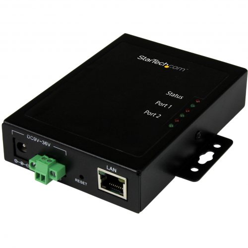 Startech .com 2 Port Serial-to-IP Ethernet Device ServerRS232Metal and MountableSerial Device ServerConnect configure and manage t… NETRS2322P