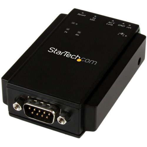 Startech .com 1 Port RS-232 Serial to IP Ethernet Device ServerDIN Rail MountableConnect to, configure and remotely manage an RS232 serial… NETRS232