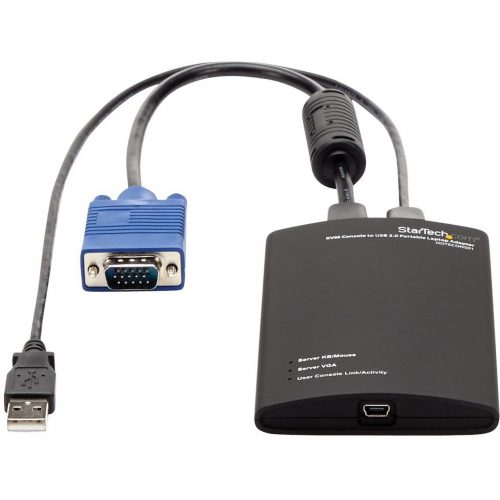 Startech .com .com KVM Console to USB 2.0 Portable Laptop Crash Cart AdapterNotebook Netbook Crash cart adapterCompactKVM to… NOTECONS01