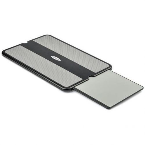 Startech .com Lap DeskFor 13″ / 15″ LaptopsPortable Notebook Lap PadRetractable Mouse PadAnti-Slip Heat-Guard Surface (NTBKPAD)Bla… NTBKPAD