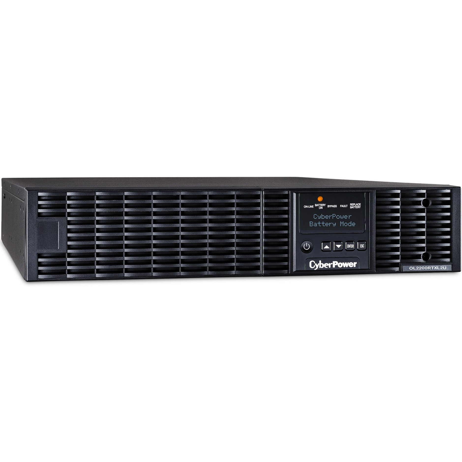 Cyber Power OL2200RTXL2U Smart App Online UPS Systems2200VA/1800W, 100125 VAC, NEMA 5-20P, 2U, Rack / Tower, Sine Wave, 7 Outlets, LCD… OL2200RTXL2U