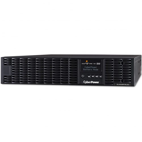 Cyber Power OL3000RTXL2UN Smart App Online UPS Systems3000VA/2700W, 100125 VAC, NEMA L5-30P, 2U, Rack / Tower, Sine Wave, 7 Outlets,… OL3000RTXL2UN