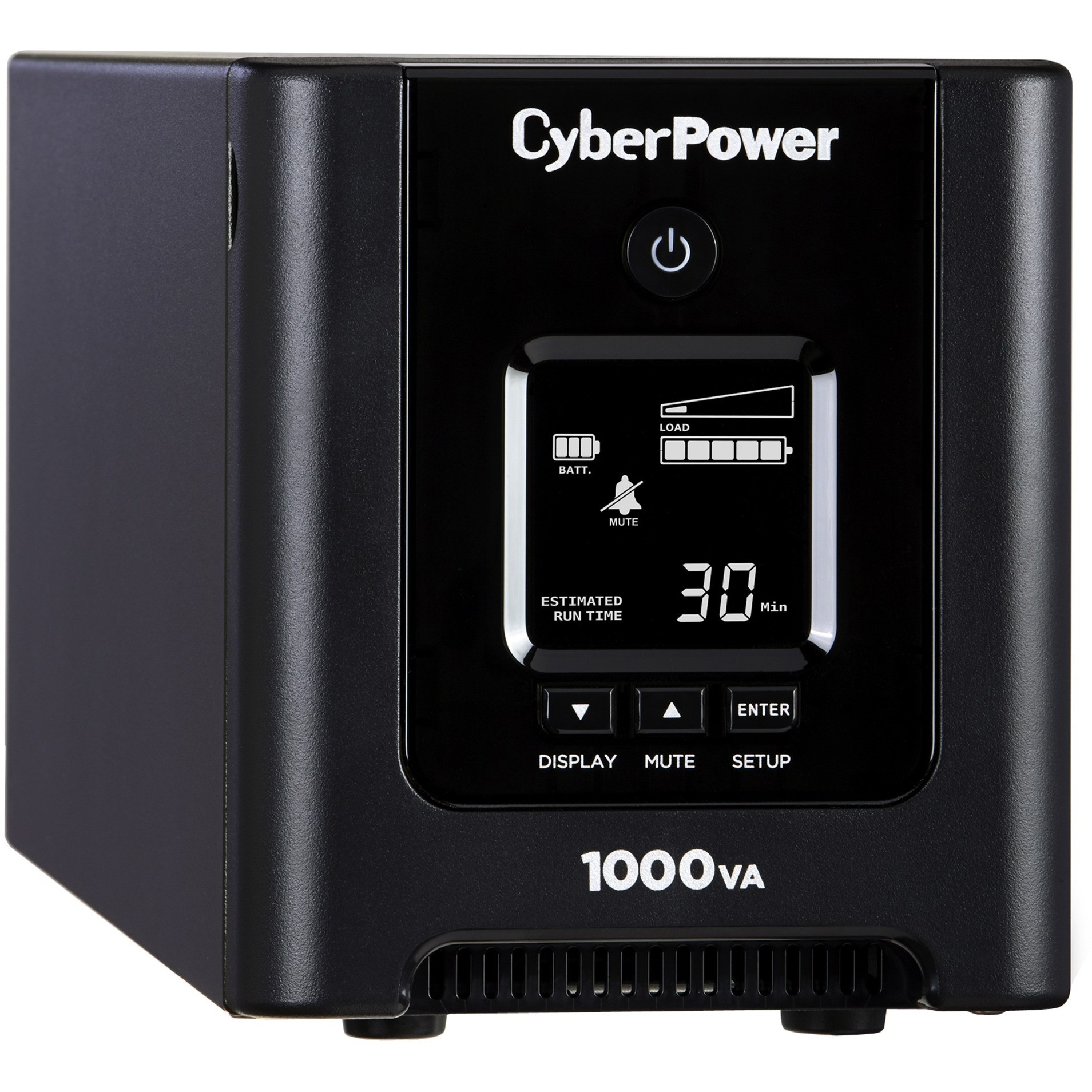 Cyber Power OR1000PFCLCD PFC Sinewave UPS Systems1000VA/700W, 120 VAC, NEMA 5-15P, Mini-Tower, Sine Wave, 8 Outlets, LCD, Panel®… OR1000PFCLCD