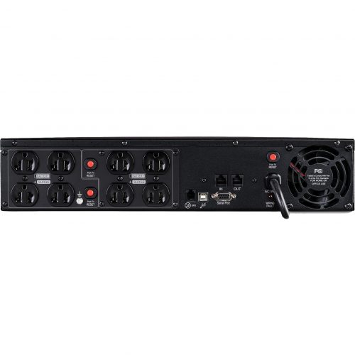 Cyber Power OR1000PFCRT2U PFC Sinewave UPS Systems1000VA/700W, 120 VAC, NEMA 5-15P, 2U, Rack / Tower, Sine Wave, 8 Outlets, LCD, Pa… OR1000PFCRT2U