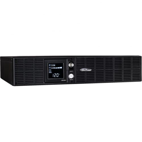 Cyber Power OR1500LCDRT2U Smart App LCD UPS Systems1500VA/900W, 120 VAC, NEMA 5-15P, 2U, Rack / Tower, 8 Outlets, LCD, Panel® B… OR1500LCDRT2U