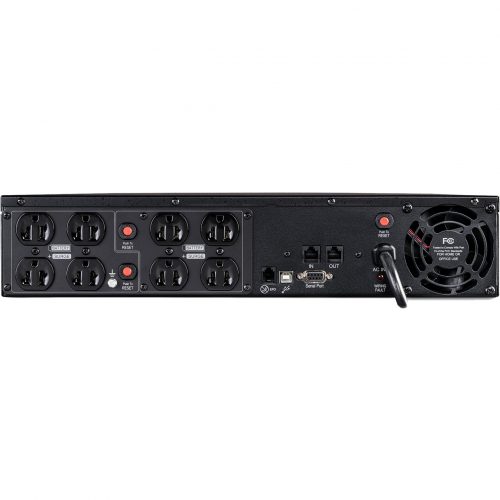 Cyber Power OR1500PFCRT2U PFC Sinewave UPS Systems1500VA/1050W, 120 VAC, NEMA 5-15P, 2U, Rack / Tower, Sine Wave, 8 Outlets, LCD, P… OR1500PFCRT2U