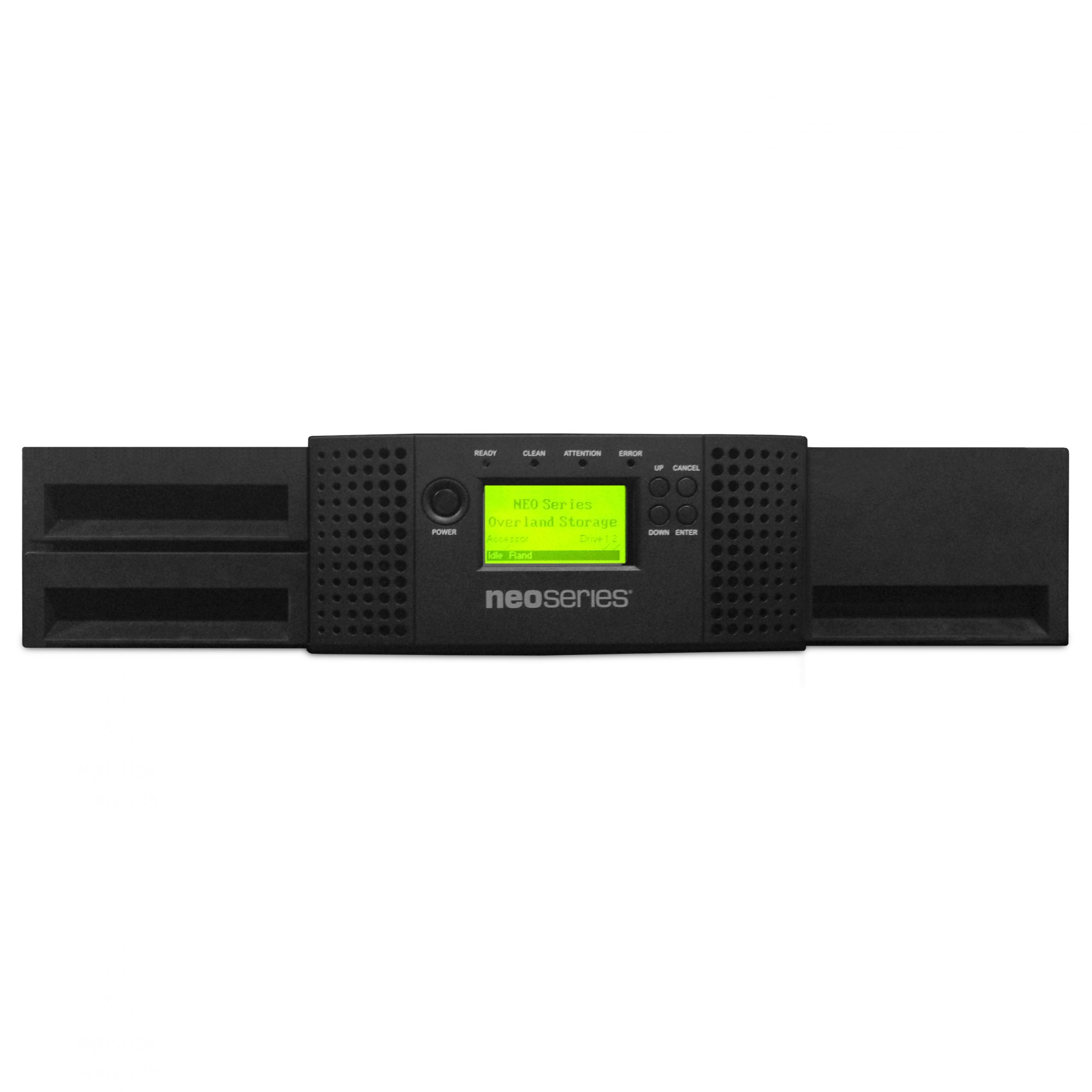 Overland NEOs T24 Tape Autoloader1 x Drive/24 x Slot1 Mail Slots2 Drives SupportedLTO-660 TB (Native) / 150 TB (Compressed)… OV-NEOST246FC