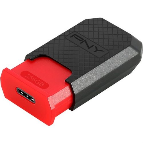 PNY Technologies 256GB Elite USB 3.1 Gen 1 Type-C Flash Drive256 GBUSB 3.1 (Gen 1) Type C130 MB/s Read SpeedRed, Black Warranty P-FD256ELTC-GE