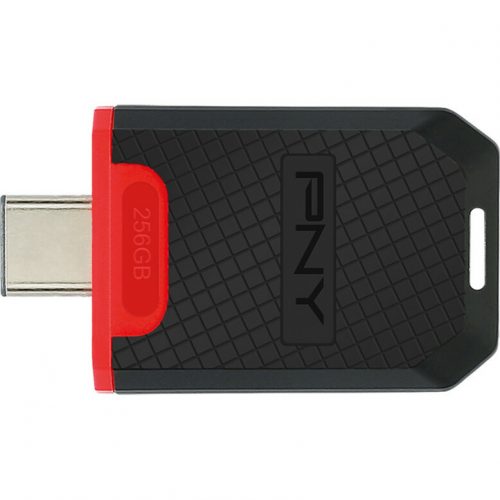 PNY Technologies 256GB Elite USB 3.1 Gen 1 Type-C Flash Drive256 GBUSB 3.1 (Gen 1) Type C130 MB/s Read SpeedRed, Black Warranty P-FD256ELTC-GE