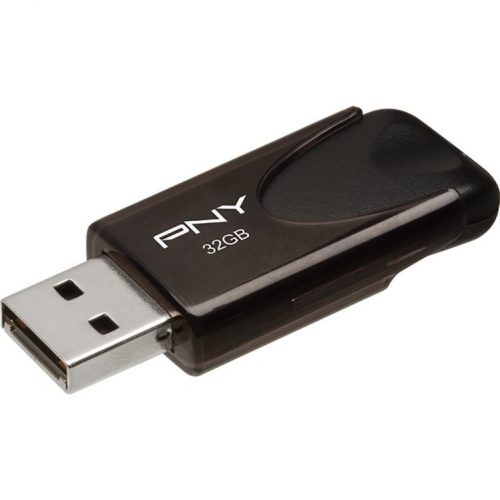 PNY Technologies 32GB Attaché 4 2.0 Flash Drive32 GBUSB 2.0 Type ABlack Warranty P-FD32GATT4-GE