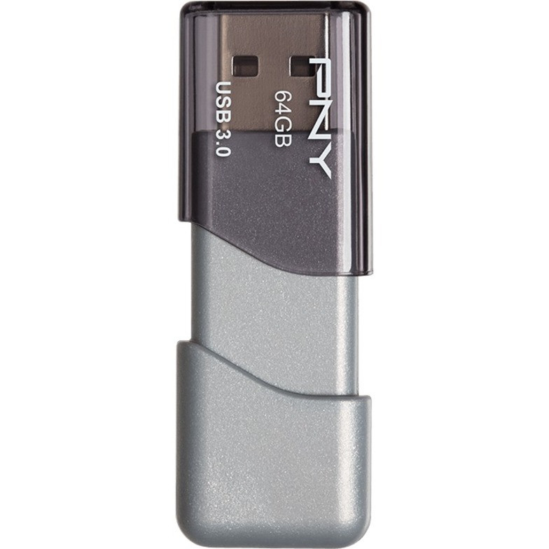 PNY Technologies 64GB USB 3.0 Flash Drive64 GBUSB 3.0 (3.1 Gen 1)95 MB/s Read Speed60 MB/s Write Speed P-FD64GTBOP-GE