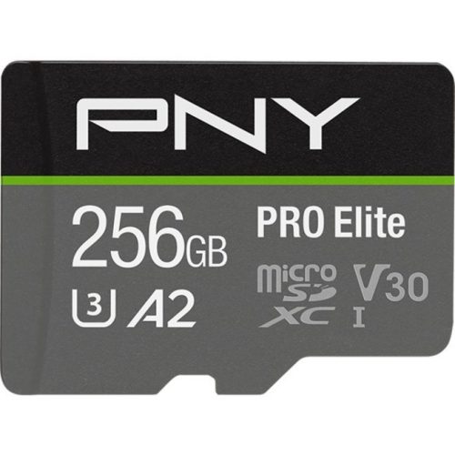 PNY Technologies PRO Elite 256 GB Class 10/UHS-I (U3) microSDXC100 MB/s Read90 MB/s WriteLifetime Warranty P-SDU256V32100PRO-GE