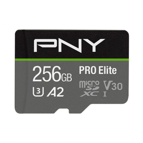 PNY Technologies PRO Elite 256 GB Class 10/UHS-I (U3) microSDXC100 MB/s Read90 MB/s WriteLifetime Warranty P-SDU256V32100PRO-GE