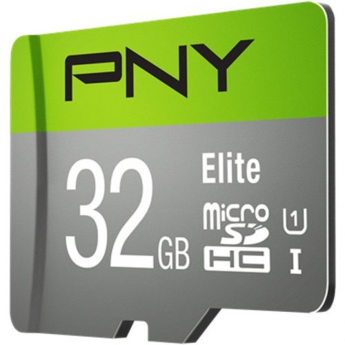 PNY Technologies Elite 32 GB Class 10/UHS-I (U1) microSDHC100 MB/s ReadLifetime Warranty P-SDU32GU185GW-GE