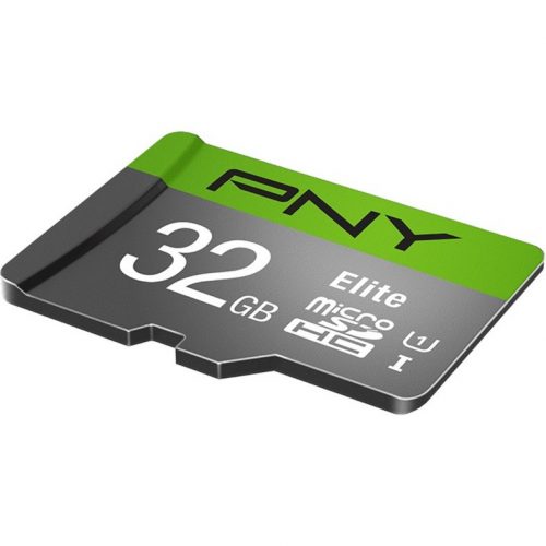 PNY Technologies Elite 32 GB Class 10/UHS-I (U1) microSDHC100 MB/s ReadLifetime Warranty P-SDU32GU185GW-GE