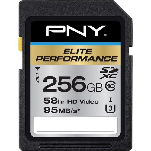 PNY Technologies Elite Performance 256 GB Class 10/UHS-I (U3) SDXC1 Pack95 MB/s ReadLifetime Warranty P-SDX256U395-GE