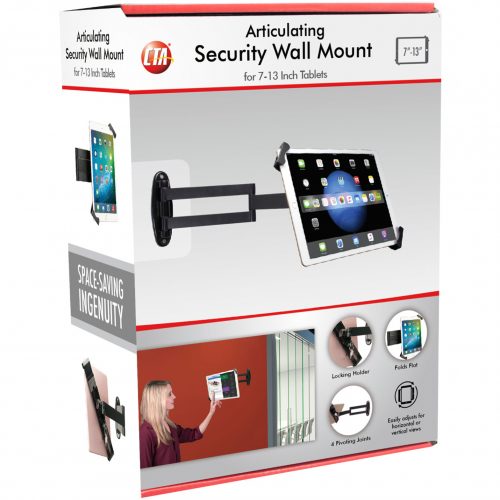 Cta Digital Accessories Articulating Security Wall Mount For 7-13In Tablets13″ Screen Support1 PAD-ASWM