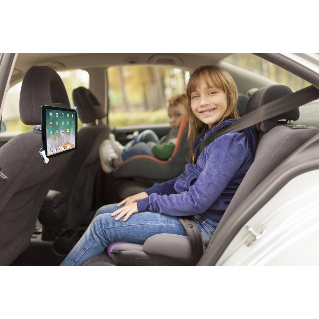 Cta Digital Accessories Car Headrest Tablet Security Mount Rotates 360Deg14″ Screen Support1 PAD-CHTS
