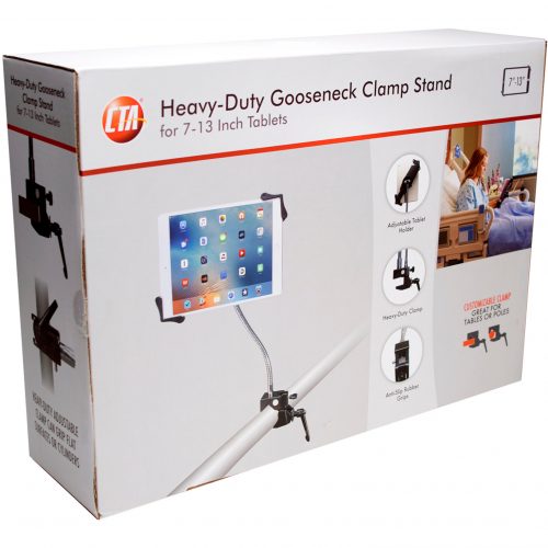 Cta Digital Accessories Heavy-Duty Gooseneck Clamp Stand For 7-13In Tablets13″ Screen Support1 PAD-HGT