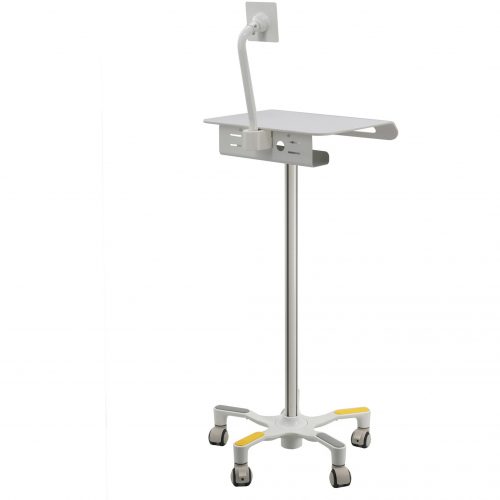 Cta Digital Accessories Medical Grade Anti-Microbial Floor Stand with VESA Compatibility33 lb Capacity5 CastersPlastic, Metal PAD-MEDVFS